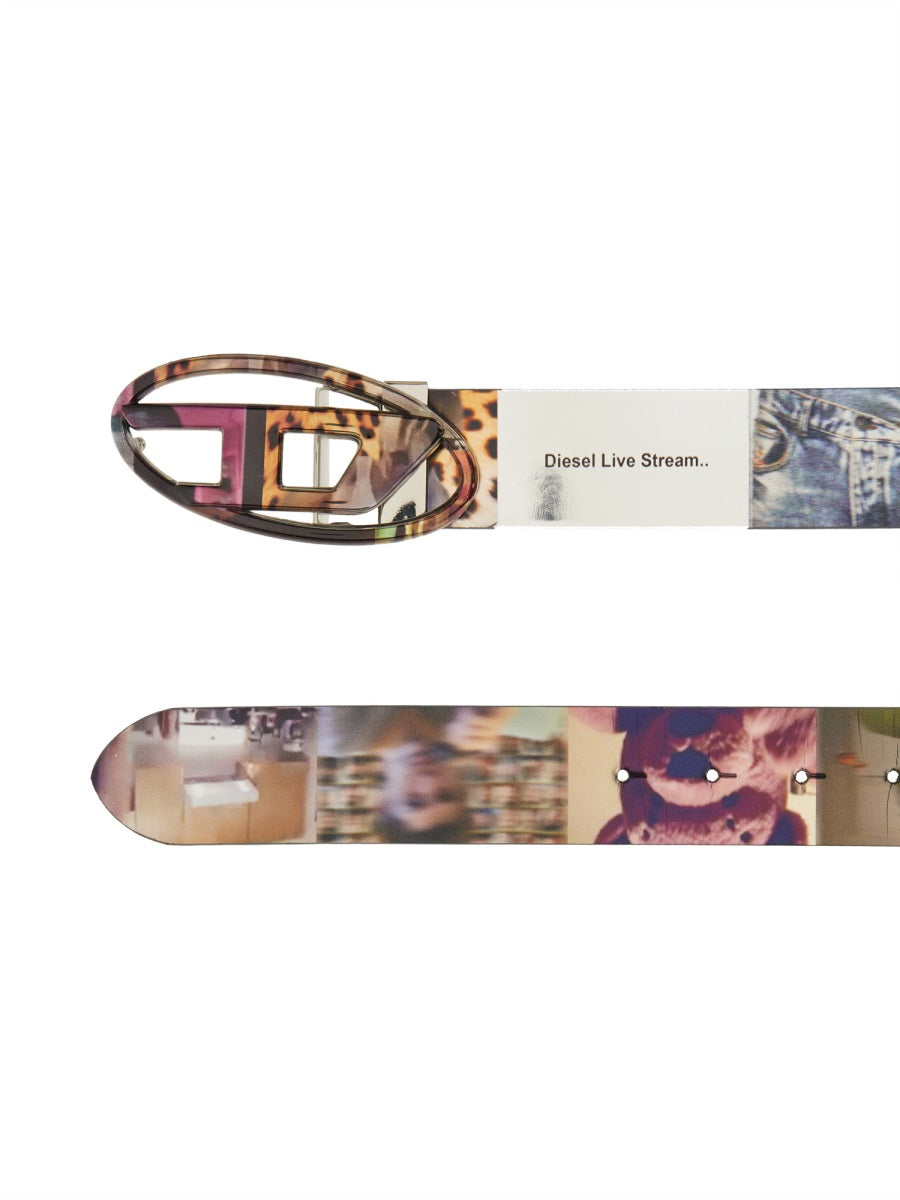 DIESEL Multicolor Print Fashion Belt