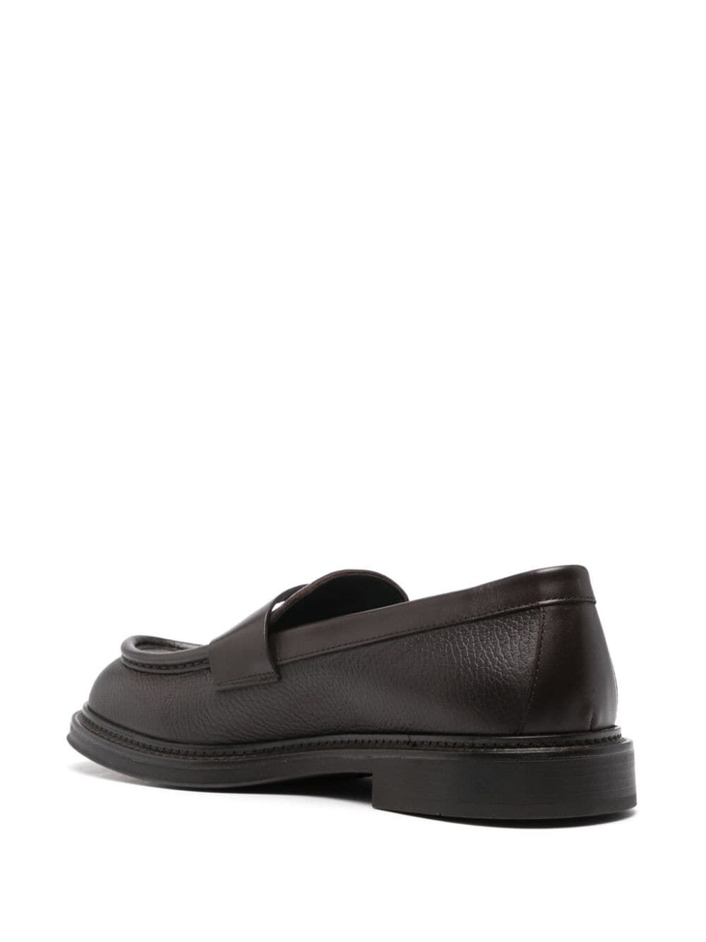 EMPORIO ARMANI Men's Leather Moccasin Loafer