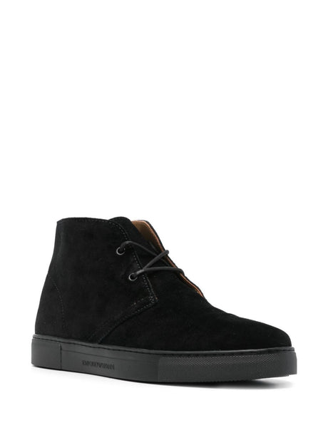 EMPORIO ARMANI Men's Suede Boots - FW24 Collection