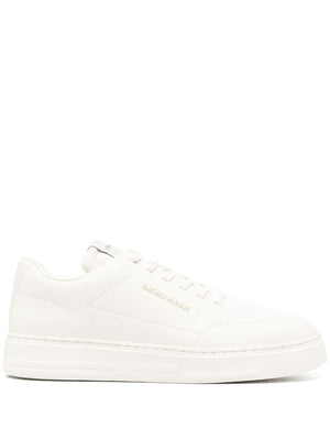 EMPORIO ARMANI Embroidered Logo Men's Sneakers - Perfect for Fall 2024