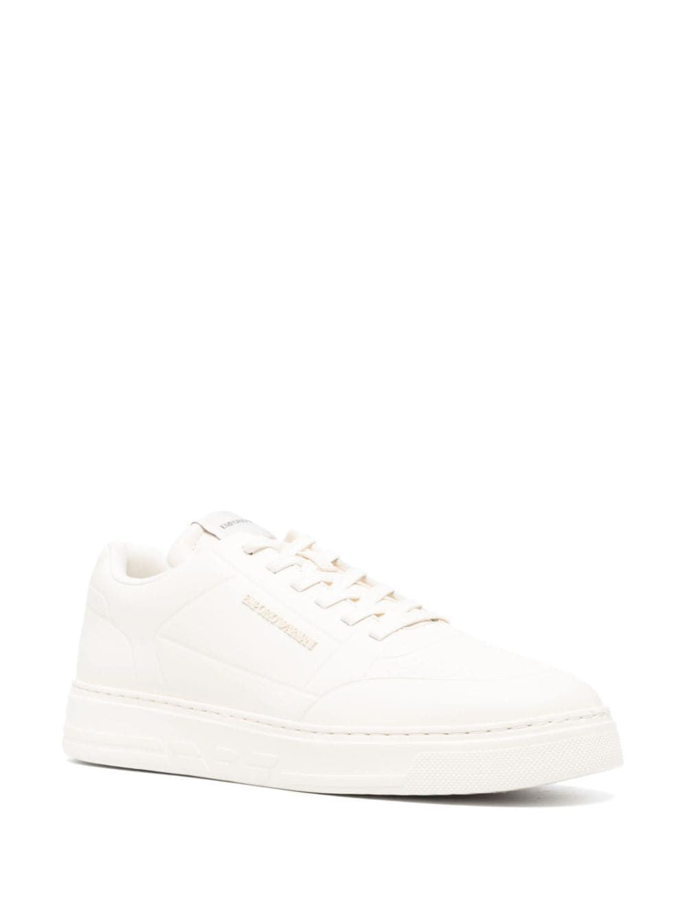 EMPORIO ARMANI Embroidered Logo Men's Sneakers - Perfect for Fall 2024