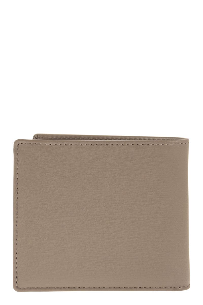 TOD'S Mini Leather Wallet with Timeless Logo