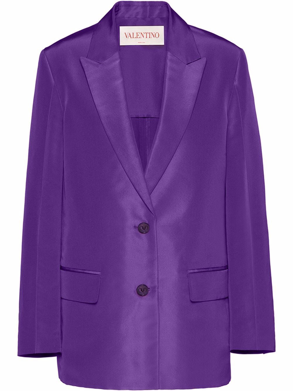 VALENTINO Elegant Women's Silk Single-Breasted Mini Jacket