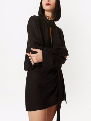 Elegant Black Silk Women's Suit for SS22