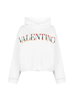 VALENTINO GARAVANI Signature Logo Detail Hoodie for Women