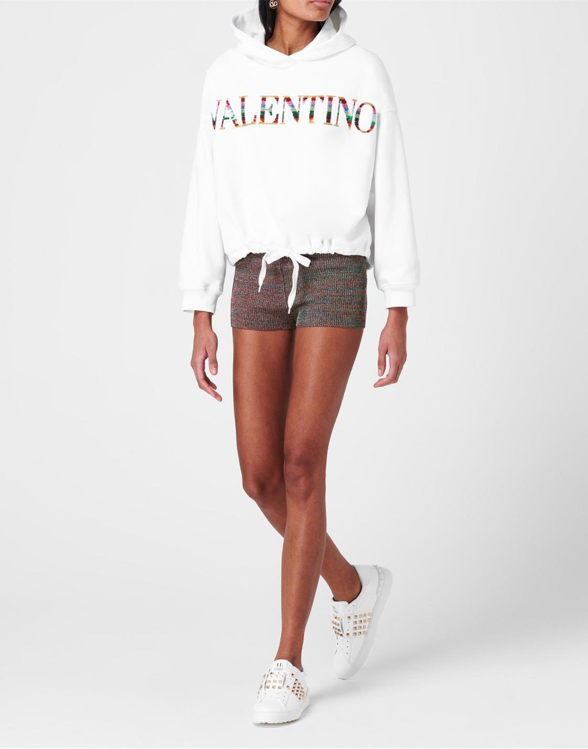 VALENTINO GARAVANI Signature Logo Detail Hoodie for Women