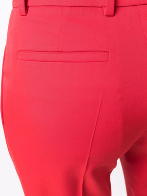 VALENTINO Lipstick Red Wool Blend Trousers for Women - SS22