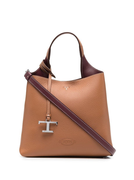 TOD'S Mini Handbag - Stylish Calfskin Design (20cm x 20cm x 13.5cm)