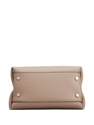 TOD'S Elegant Mini Timeless Tote in Beige Leather