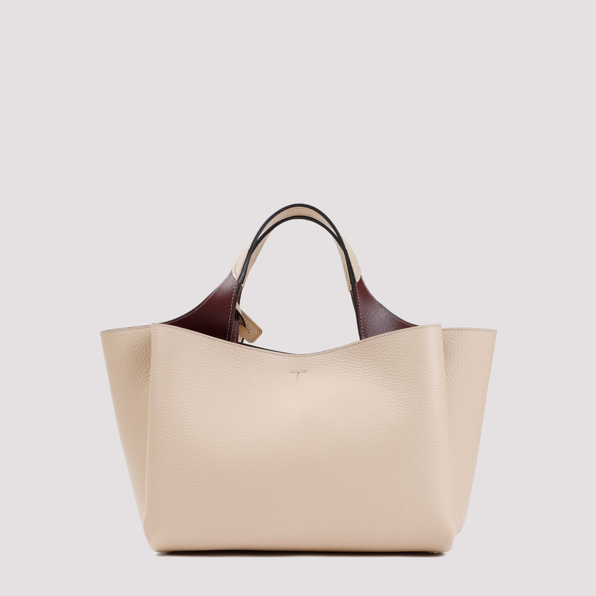 TOD'S Sleek Nude Leather Tote Bag for Women - SS24 Collection