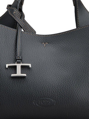 Túi đeo vai da thời trang Timeless Mini đen cho phụ nữ