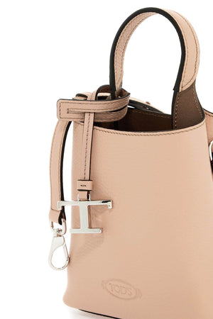 TOD'S Timeless Pebbled Taupe Tote Handbag for Women