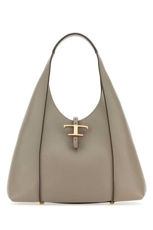 TOD'S Trendy Brown Leather Hobo Handbag for Women for SS24