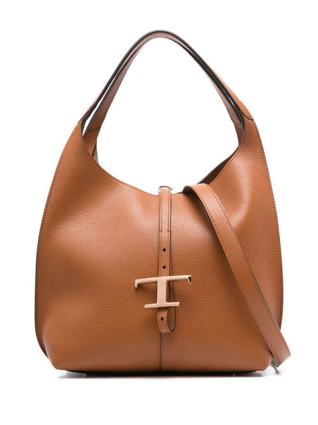 TODS Mini Timeless Grained Leather Shoulder Handbag