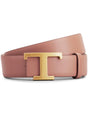 TOD'S T Timeless Revers Leather Belt for Men SS24