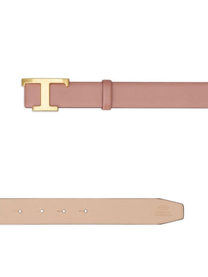 TOD'S T Timeless Revers Leather Belt for Men SS24