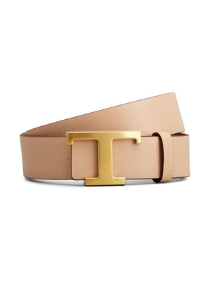 TOD'S T Timeless Revers Leather Belt for Men SS24