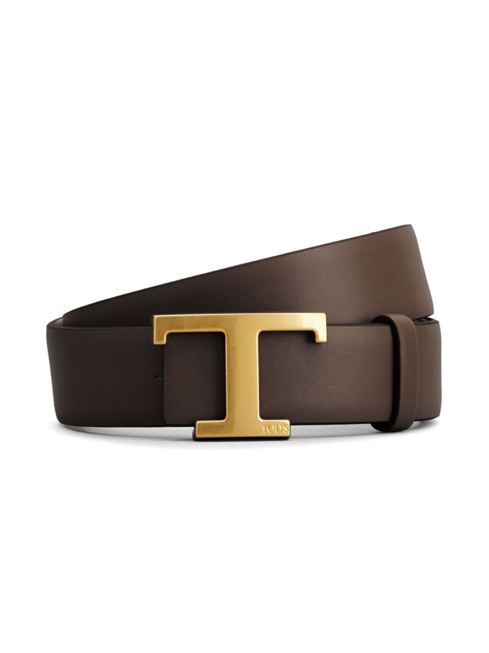 TOD'S MEN'S C600+NATURALE MARRONE AFRICA LEATHER BELT