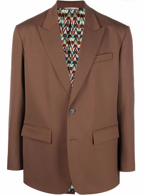 VALENTINO Sophisticated Brown Jacket for Men - SS22 Collection