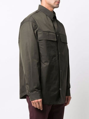 VALENTINO Olive Green SS22 Fashion Coat for Men