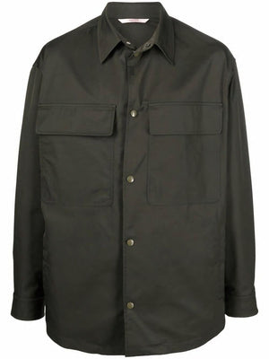 VALENTINO Olive Green SS22 Fashion Coat for Men