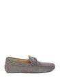 TOD'S Elegant Grey Suede Loafers for Men