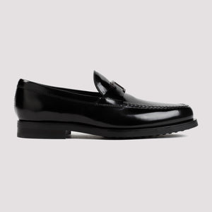 TOD'S Classic Black Leather Men's Loafers - SS24 Collection