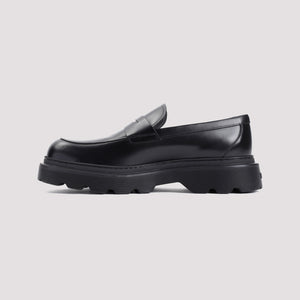 TOD'S Elegant Black Leather Loafers for Men