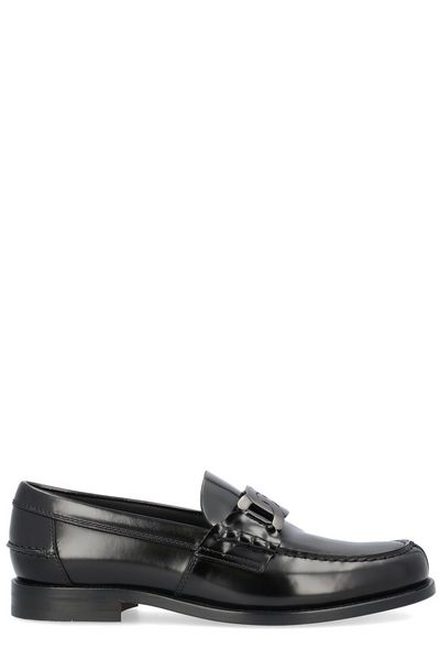 TOD'S Black Suede Loafers for Men from FW23 Collection