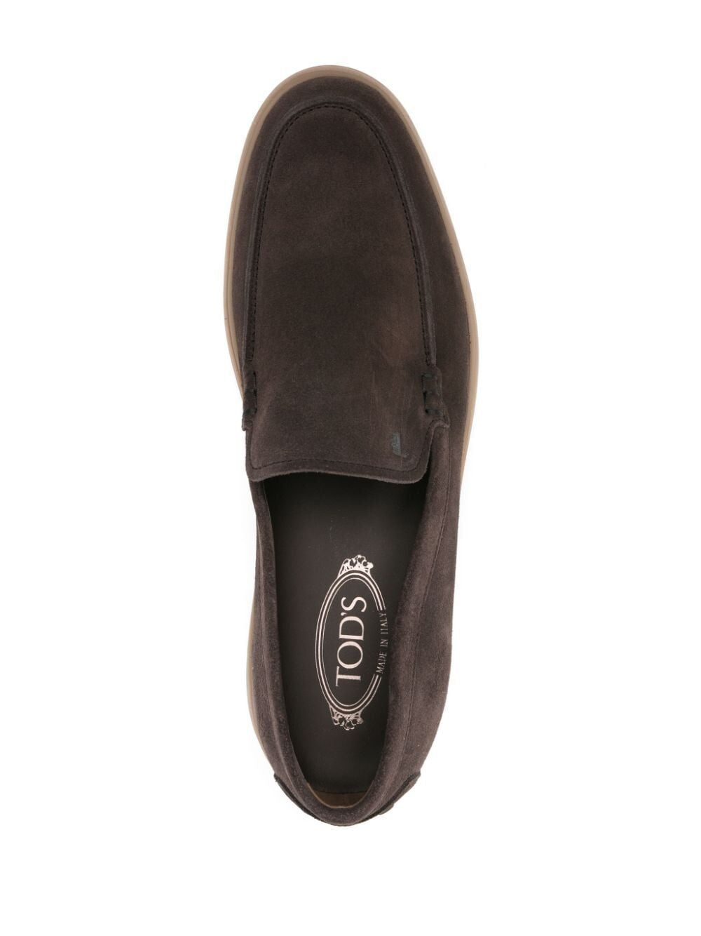 TOD'S Men's Embossed Monogram Suede Loafers - SS24