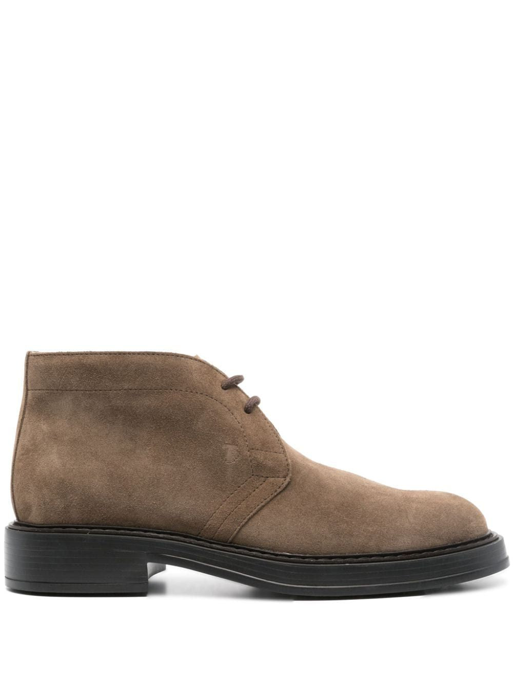 TOD'S Men's Light Desert Boots in Castoro Chiaro