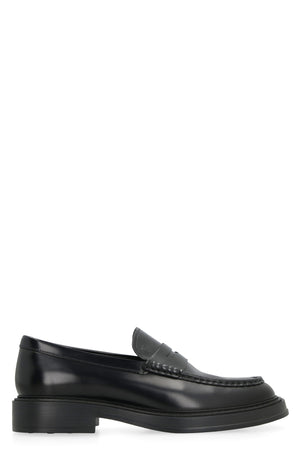 TOD'S LEATHER 50MM PENNY LOAFERS