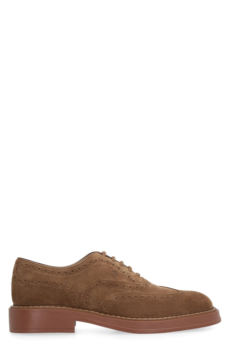 TOD'S Men's Suede Lace-Up Oxford Shoes