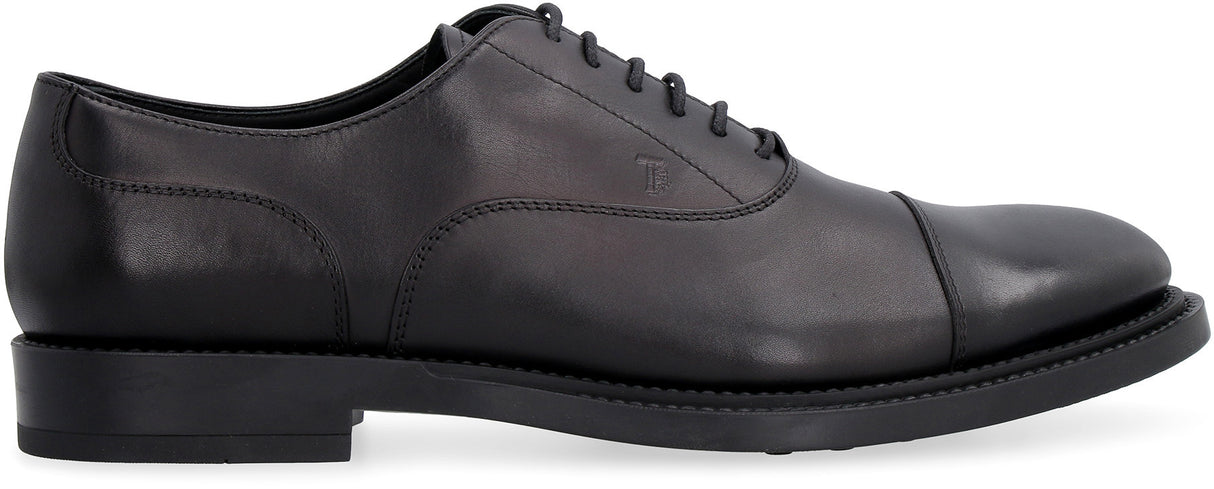 TOD'S Smooth Leather Lace-Up Shoes for Men