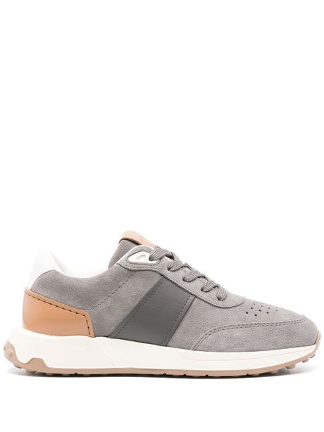 TOD'S Men's Color-Block Suede Leather Sneakers