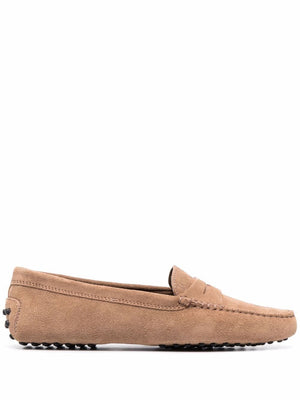 TOD'S Women’s Suede Loafers with Pebble Sole