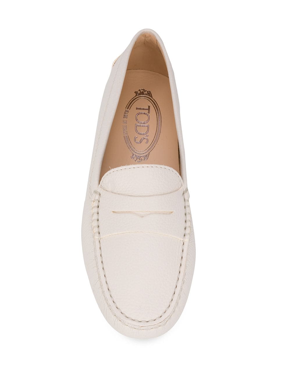 TOD'S White Rubber Driving Shoes for Women - SS24 Collection