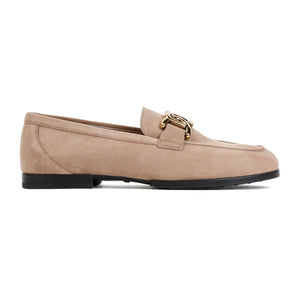 TOD'S Beige Suede Loafers for Women - SS24 Collection