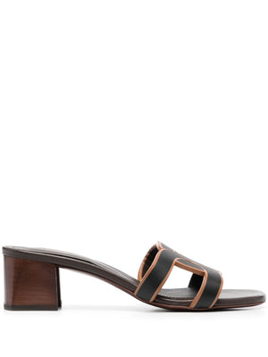 TOD'S Stylish Brown Leather Sandals for Women