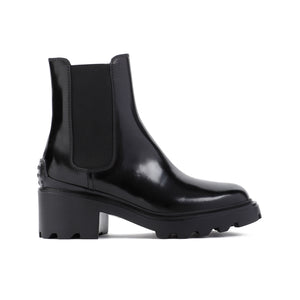 TOD'S Sleek Chelsea Leather Heel Boots