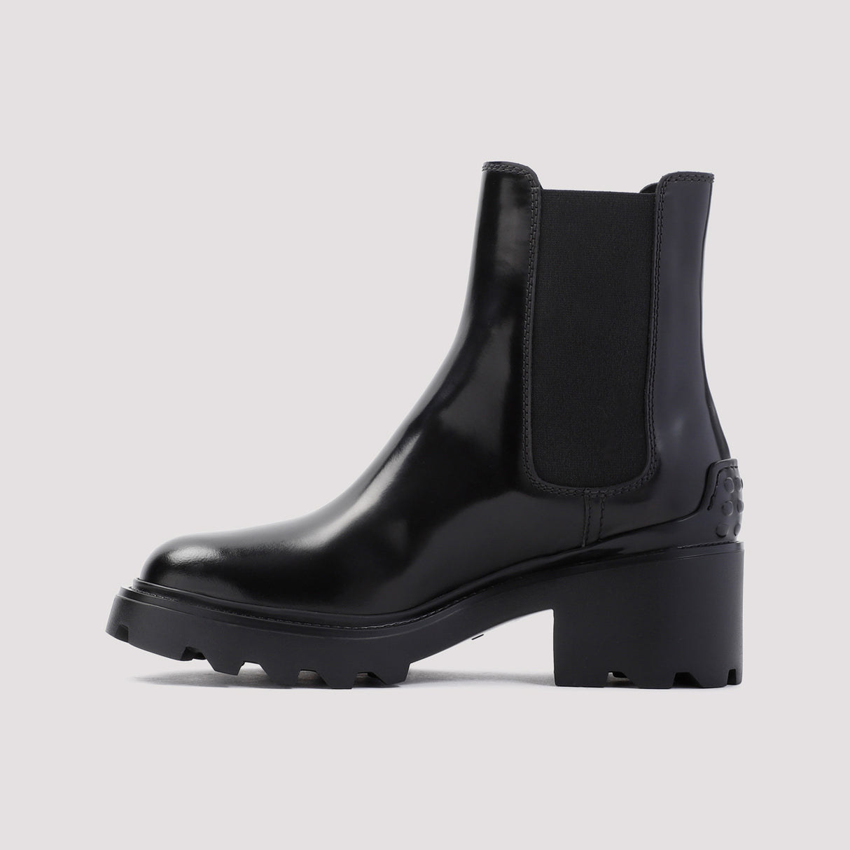 TOD'S Sleek Chelsea Leather Heel Boots