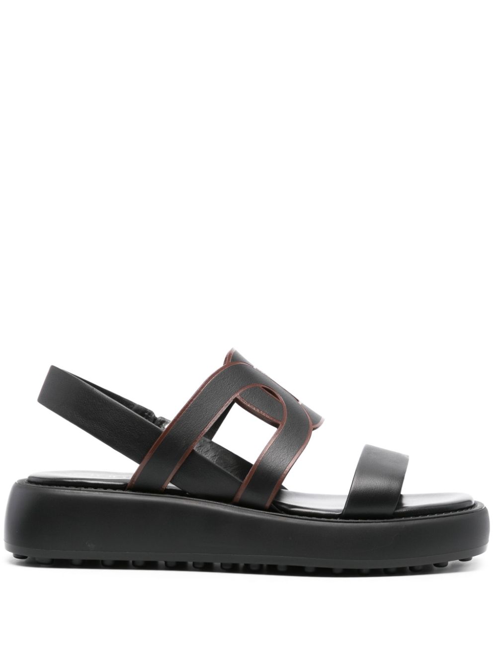 TOD'S Classic Black Chain Sandals for Women - SS24