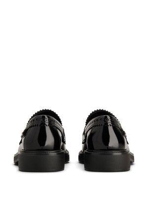 TOD'S Elegant Black Leather Loafers