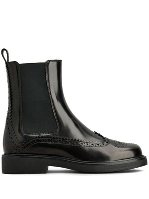 TOD'S BROGUESTYLE CHELSEA BOOTS