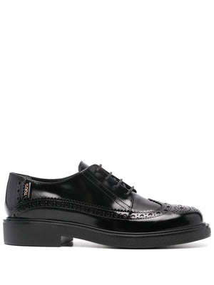 TOD'S Perforated Lace-Up Flats