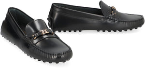 TOD'S Elegant Leather Loafers with Horsebit Detail