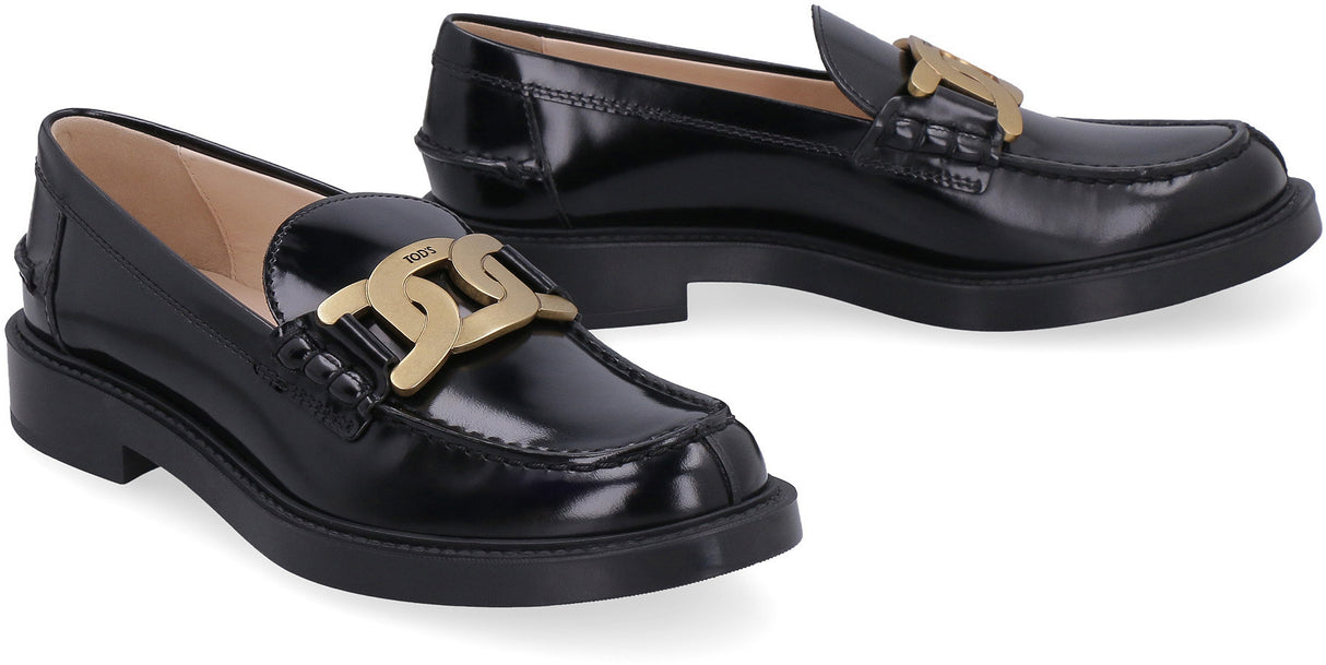 TOD'S Elegance in Every Step: Italian Made Leather Moccasins for Women