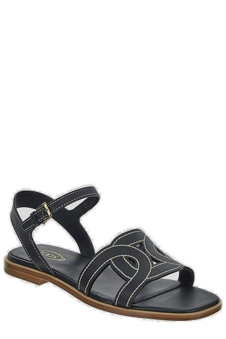 TODS Chic Women's Flat Sandals - Adjustable Strap Design