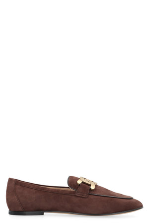 TOD'S Brown Suede Loafers for Women - FW23 Collection