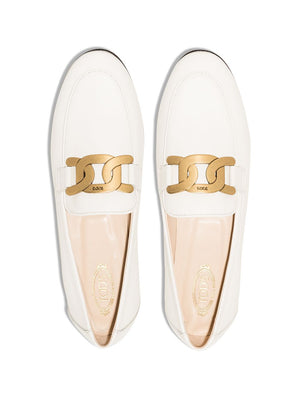 TOD'S Clean White Flat Shoes for Women - 24SS Collection